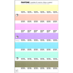 Zapasowa karta do wzornika próbnika Pantone Plus Pastels and Neons Chips Coated replacement pages single page - 1RPPC