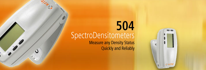 X-Rite 504 - przenośny, kolorowy spektrodensytometr refleksyjny