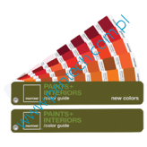 Wzorniki Pantone Paints + Interiors Colour Guide paper