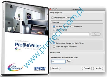 Color Confidence ProfileWriter, profilowanie Epson Stylus Pro 7900S, 9900S, kalibracja wrocław