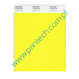 Pojedyncza próba koloru Pantone Fashion and Home Nylon Brights Swatch Card - Pantone 12-0645 TN Lemon Tonic - Wzorniki Pantone Wrocław