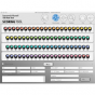 Farnsworth Munsell 100 Hue Scoring System Software screen - M80013, Munsell Wrocław