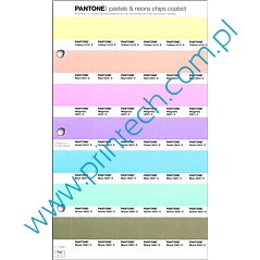 Zapasowa karta do wzornika Pantone Plus Pastels and Neons Chips Uncoated replacement pages single page, Pantone 1RPPU, Wzorniki Pantone Wrocław